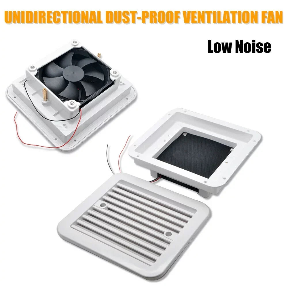 Caravan Roof Vent Coating Opens For Easy Cleaning, Aerodynamic Design, Easily Mounts to RV With Included Hardware - (White)