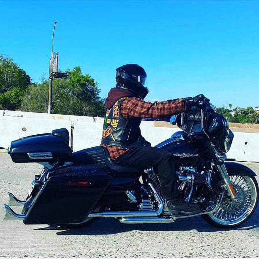 Kojem 5" CVO Hard Saddlebags w/Speaker Grills for Harley Touring Glide 14 15 16 17 18 19 20 21 22 23 with Audio Wrap