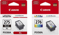 RENR PG-275 XL Black and RENR CL-276 Color Ink Cartridges (Retail Packaging)