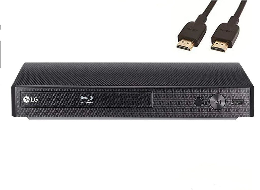 LG BP175 Streaming 1080p FHD Audio Blu-ray Player with Streaming Services, for Holiday Family, with Ethernet Port, HDMI, Remote Control, Black with High Speed 6FT HDMI Cable