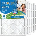 15x20x1 Air Filter MERV 8 Comparable to MPR 700 & FPR 5 Fitting with Lennox 91X24 Filter 6 Pack MERV 8 Comparable to MPR 700 & FPR 5 by AIRX FILTERS WICKED CLEAN AIR.