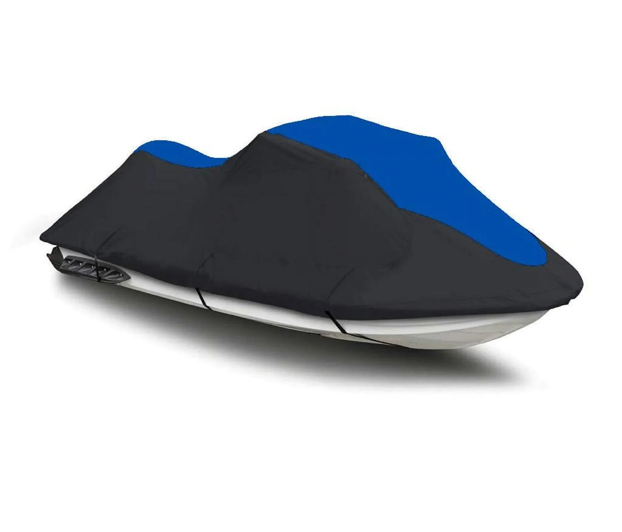 BLACK / BLUE HEAVY-DUTY, 600 DENIER PWC Jet Ski Wrap Suitable for 1994 1995 1996 1997 1998 Kawasaki STX 750 Trailerable