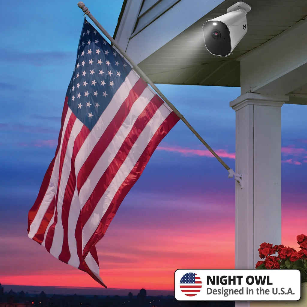 Night Owl 10 Channel 4K Wi-Fi NVR with 1TB Hard Drive and 3 Wire Free (Battery) 1080p HD Spotlight Cameras