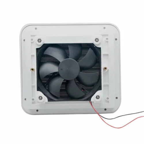 Caravan Roof Vent Coating Opens For Easy Cleaning, Aerodynamic Design, Easily Mounts to RV With Included Hardware - (White)