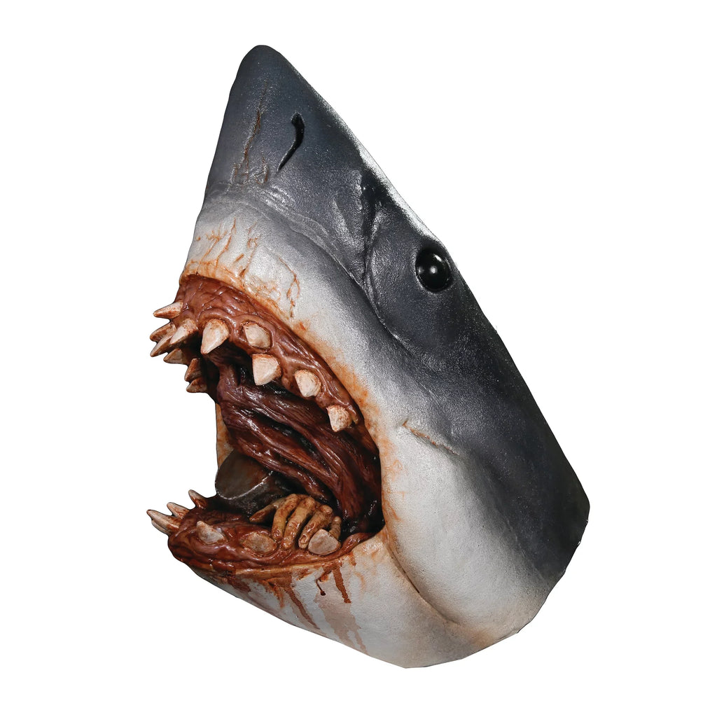 Trick or Treat Studios Jaws Bruce the Shark Multi-color Latex Shark Halloween Costume Mask, for Adult