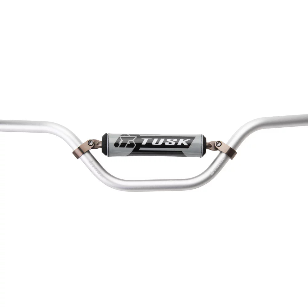 Tusk T-10 Aluminum 7/8" Handlebar RM Mini Bend Silver For LEM LX3 2000
