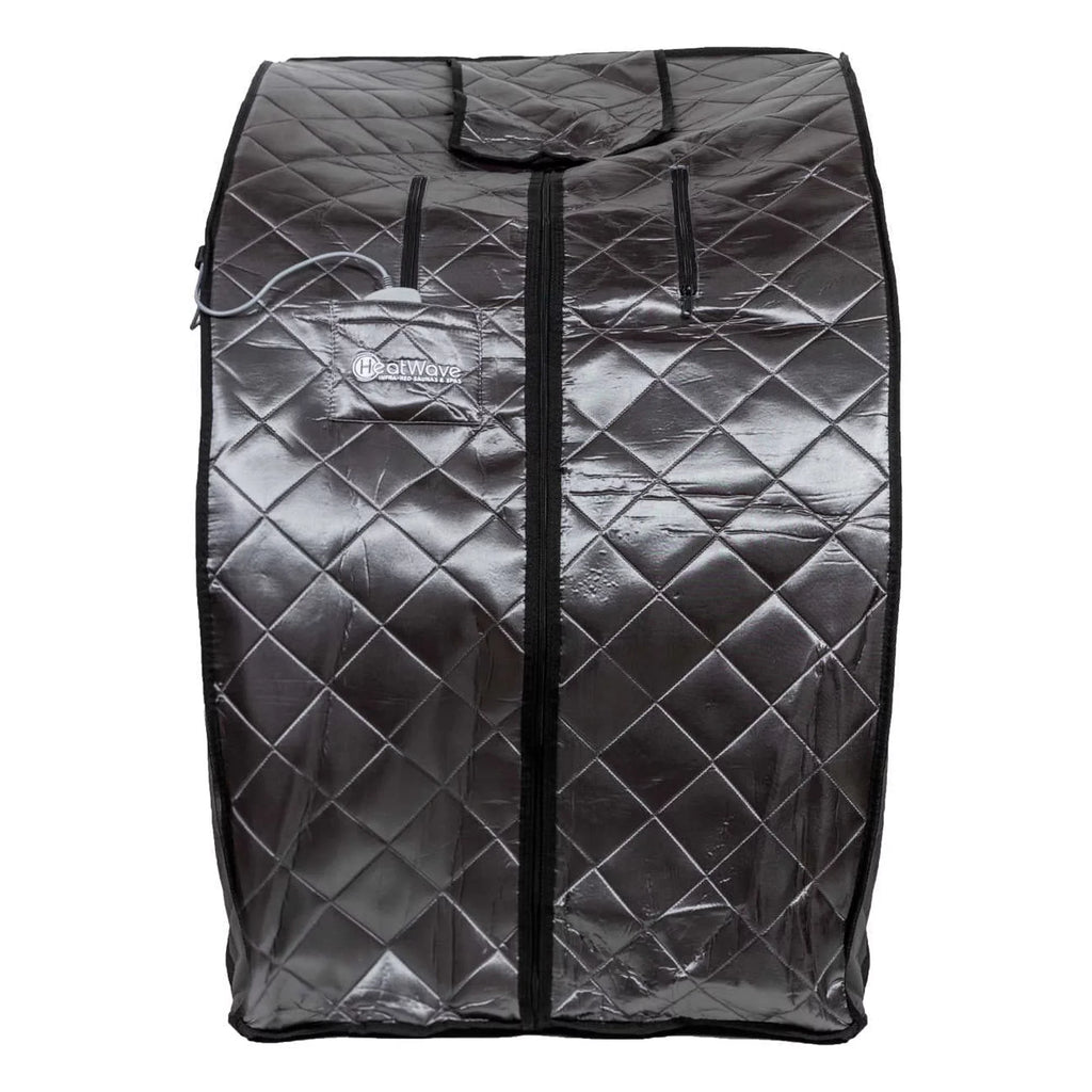 Heat Wave Rejuvenator Portable Personal Sauna with FAR Infrared Carbon Panels, Heated Floor Pad, Canvas Chair