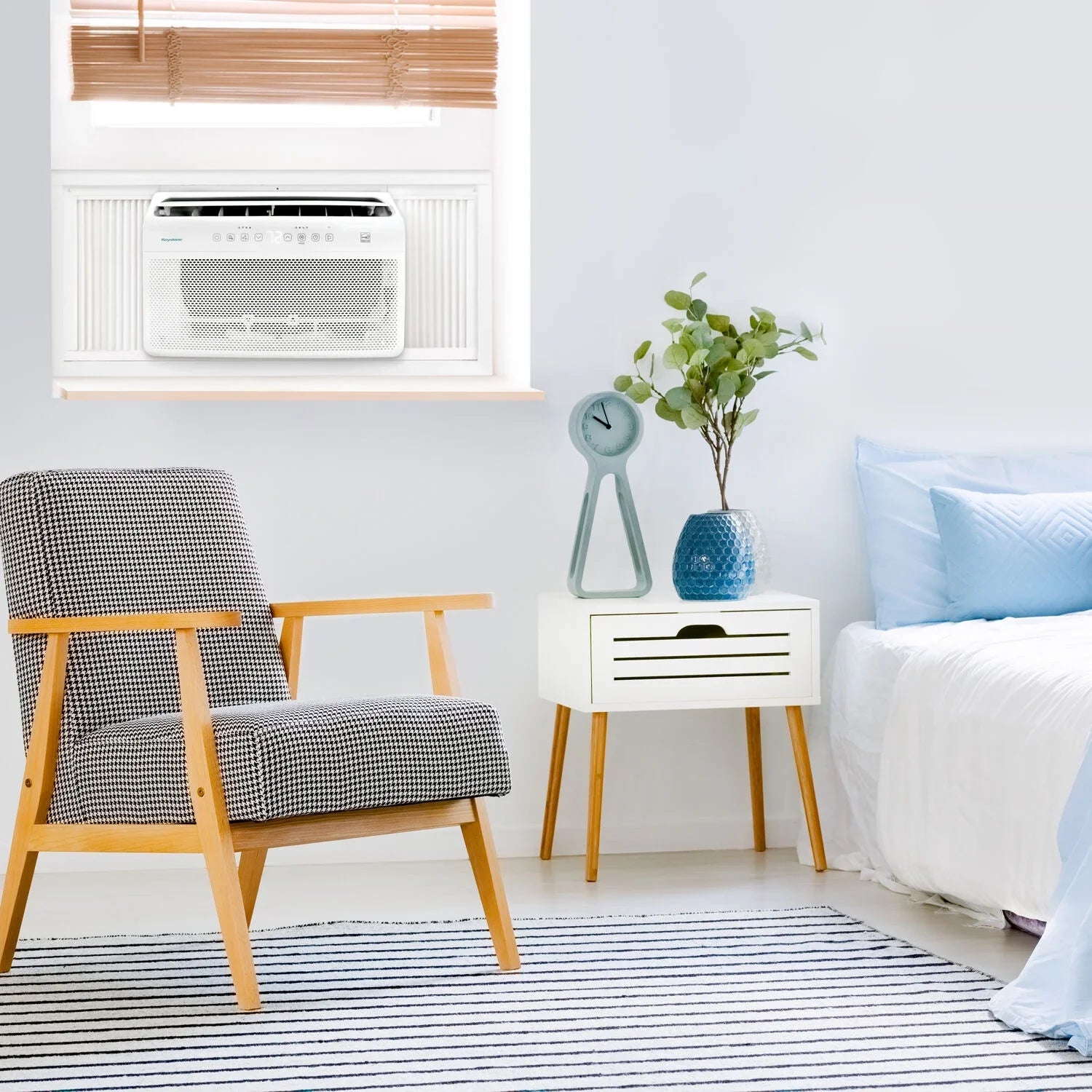 Keystone 8,000 BTU Window Mounted Inverter Air Conditioner with Remote Control