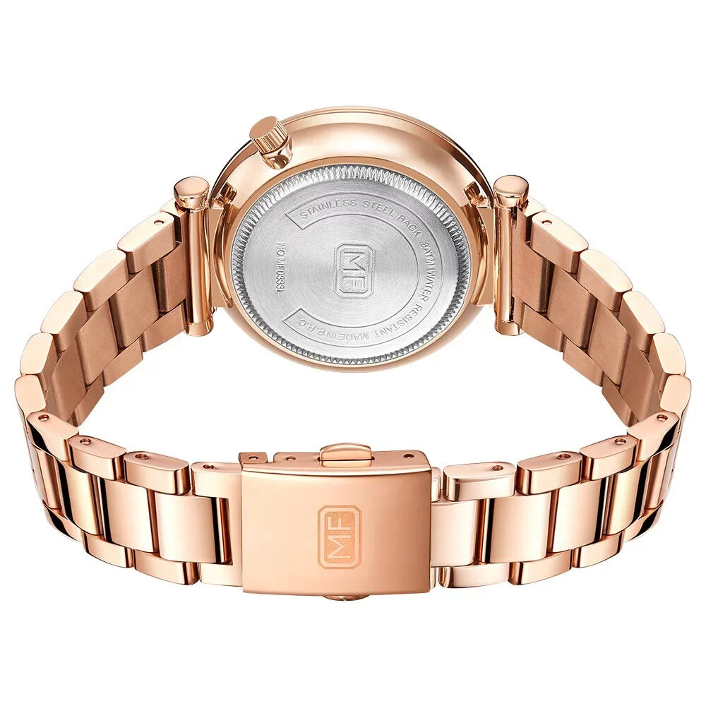 MINI FOCUS Women Watches Brand Luxury Fashion Ladies Watch 30M Waterproof Reloj Mujer Relogio Feminino Rose Gold Stainless Steel