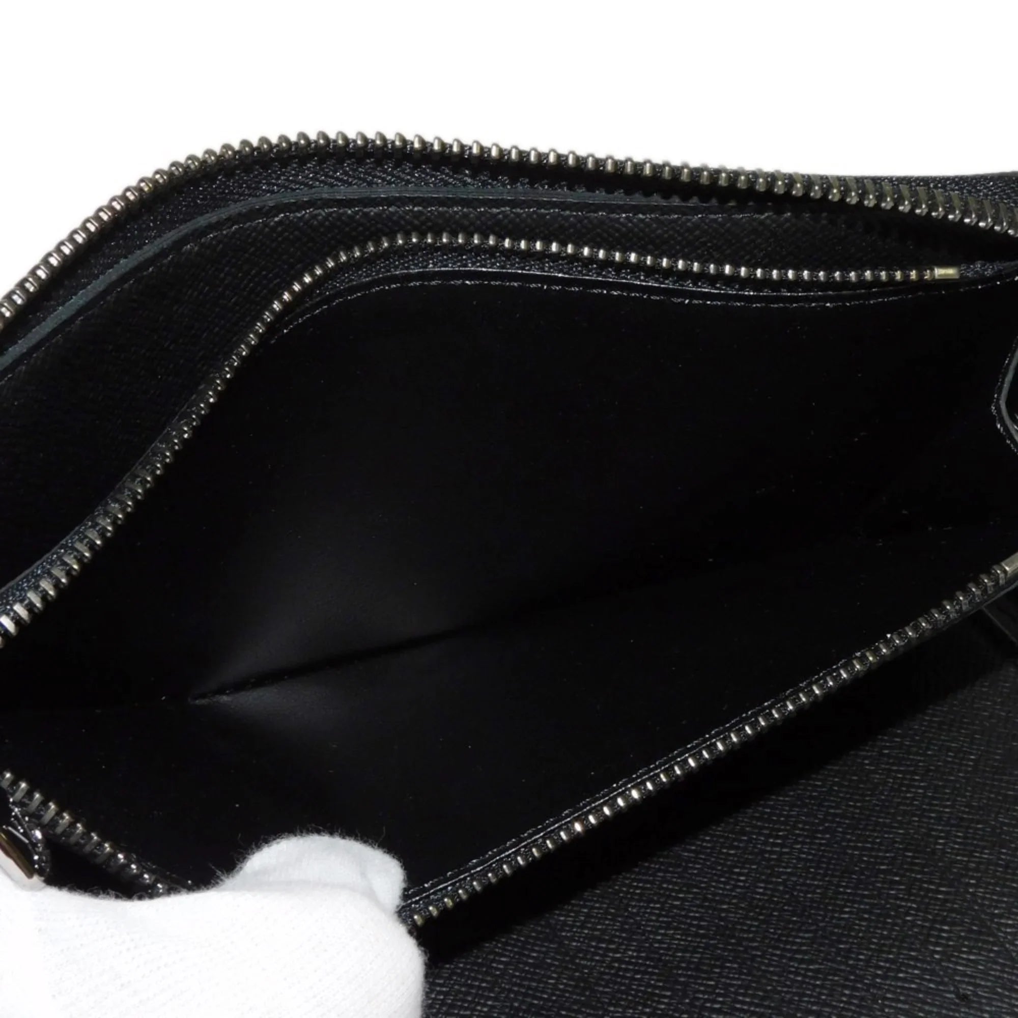 Pre-Owned LOUIS VUITTON Long Wallet Zippy Vertical LV Logo Round Zipper Monogram Eclipse Noir M62295 Men's Billfold (Good)