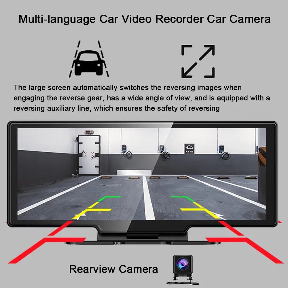 Nebublu Car Console,Car Rearview APP Car 10.26in Car Video Car Auto Rearview Camera APP Nebublu Arealer Auto Camera Car