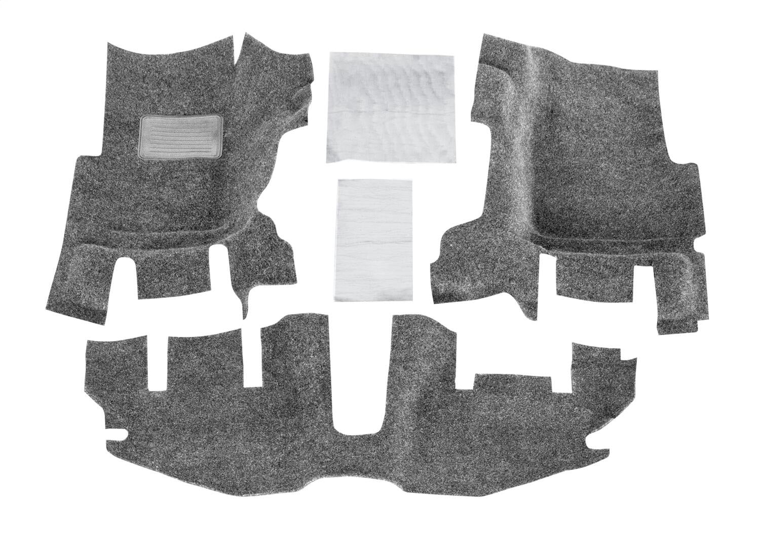BedRug by RealTruck Front 3Pc Floorr Kit (w/o Center Console)-Heat Shields Fitting with select: 1997-2005 Jeep Wrangler / TJ, 2006 Jeep Wrangler / TJ X