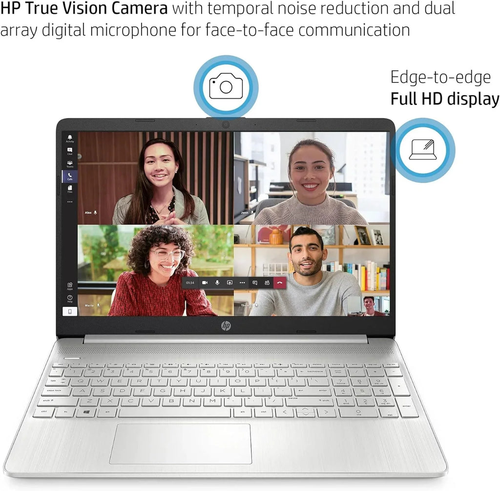 HP 15 15.6" FHD [Windows 11 Pro] Business Laptop Computer, Intel 4-core i5-1135G7 (Beats i7-1065G7), 16GB RAM, 256GB PCIe SSD, Iris Xe Graphic, Numeric Keypad, Wi-Fi 6, BT 4.2, w/Accessories