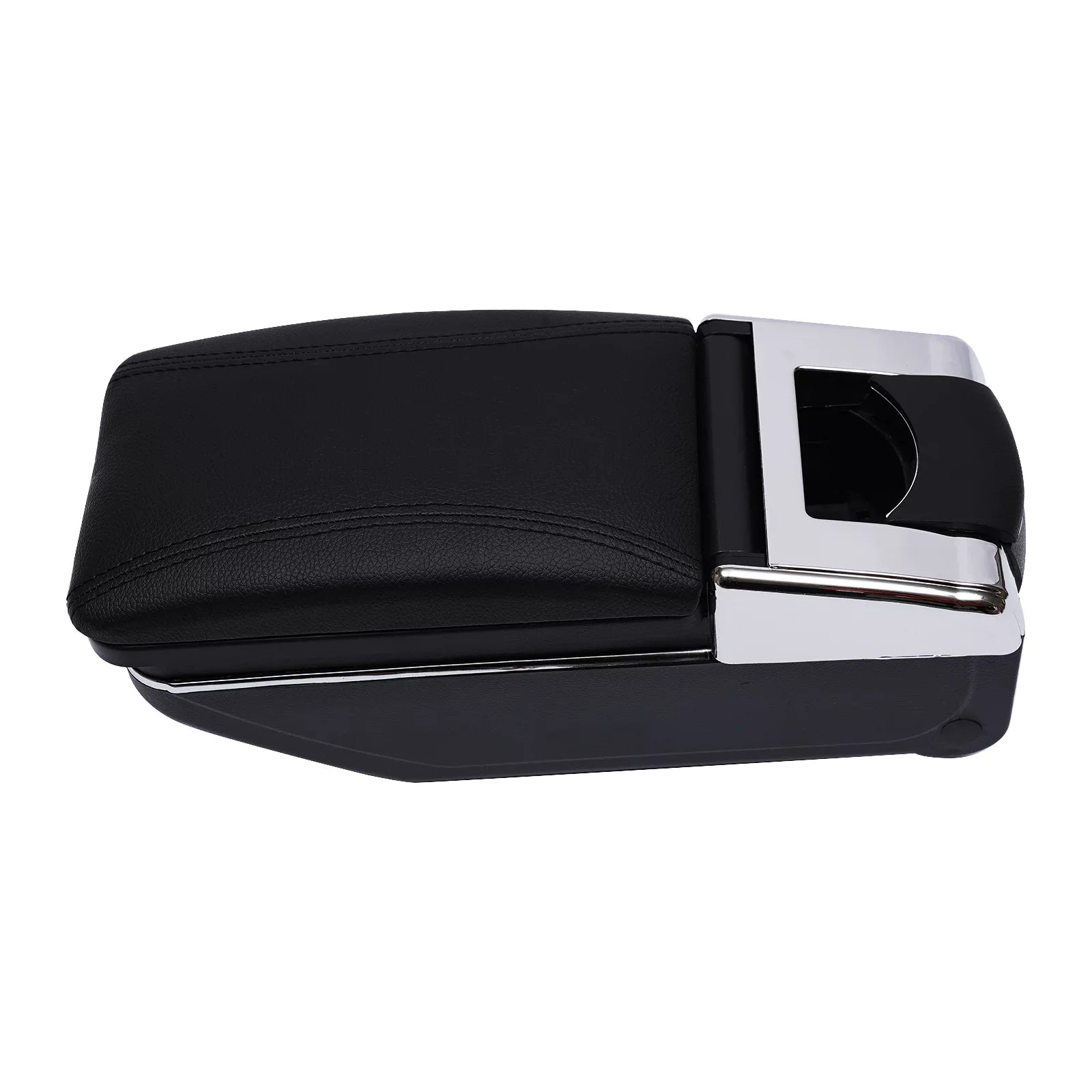 ZhdnBhnos Car Armrest Storage Box Container Rotatable Arm Rest Holder Center Console Black For Nissan Versa/Tiida/Latio 2007-2011