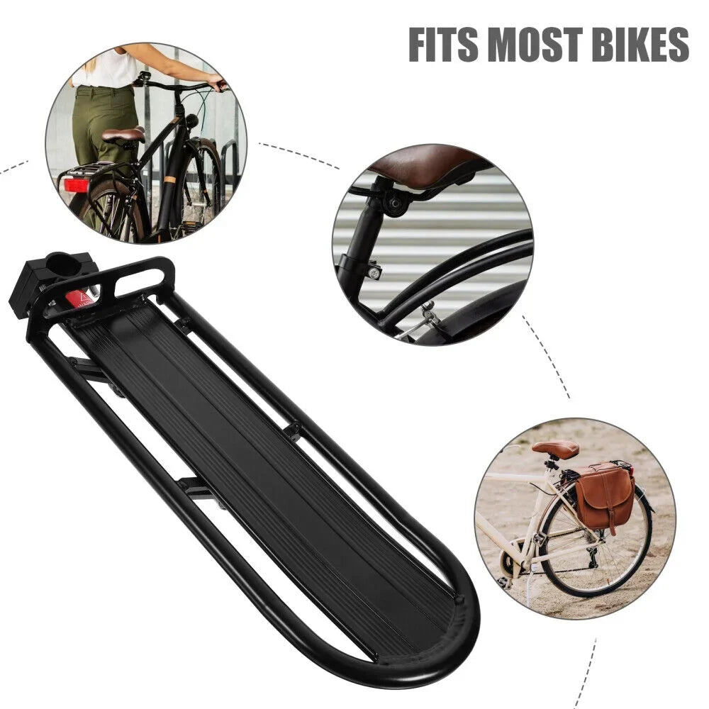 Bike Carrier Rack Seatpost Rear Pannier Luggage Carrier Bike Shelf Quick Release