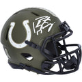 Peyton Manning Indianapolis Colts Autographed Riddell 2022 Salute To Service Speed Mini Helmet - Fanatics Authentic Certified