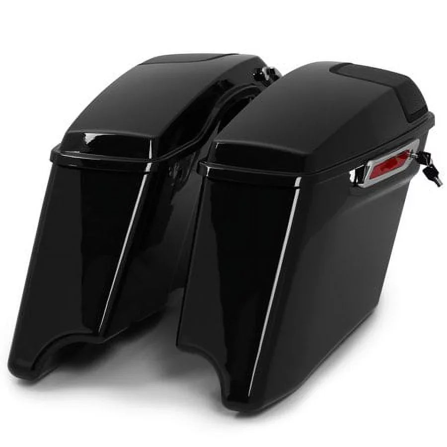 Kojem 5" CVO Hard Saddlebags w/Speaker Grills for Harley Touring Glide 14 15 16 17 18 19 20 21 22 23 with Audio Wrap