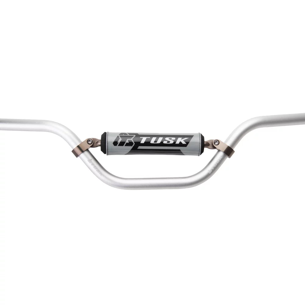Tusk T-10 Aluminum 7/8" Handlebar KX Mini Bend Silver For LEM LX2 1997-2000