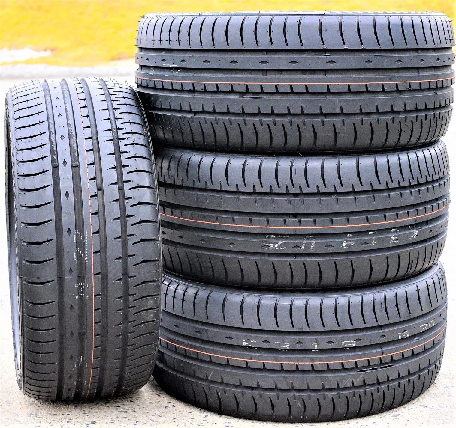 Pair of 2 (TWO) Accelera Phi 255/45ZR18 255/45R18 103Y XL A/S High Performance Tires Fits: 2005-13 Toyota Tacoma X-Runner, 2007-10 Ford Mustang Shelby GT500