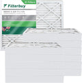 Filterbuy 20x25x4 MERV 8 Pleated HVAC AC Furnace Air Filters (12-Pack)