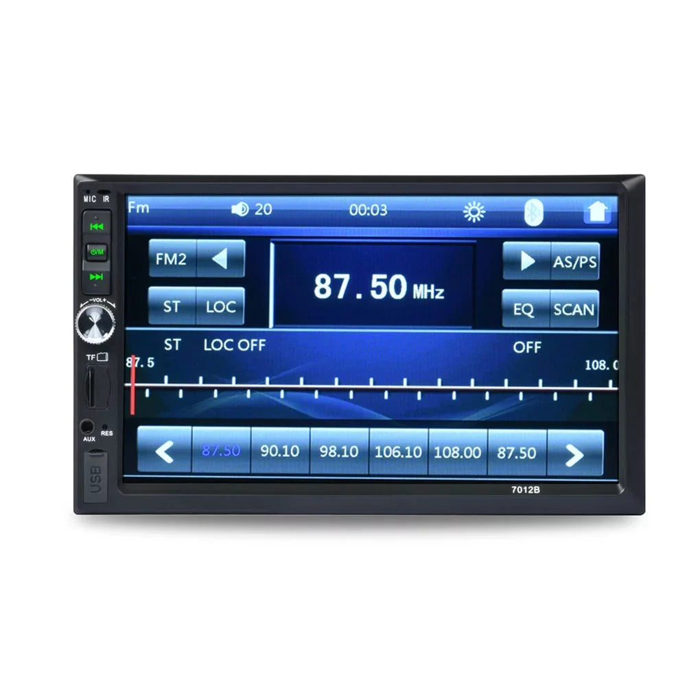7" Double Din Car Stereo Bluetooth HD Touch Screen Car Radio with Reverse Camera And Mirror Link(Both Support Android and ios System)