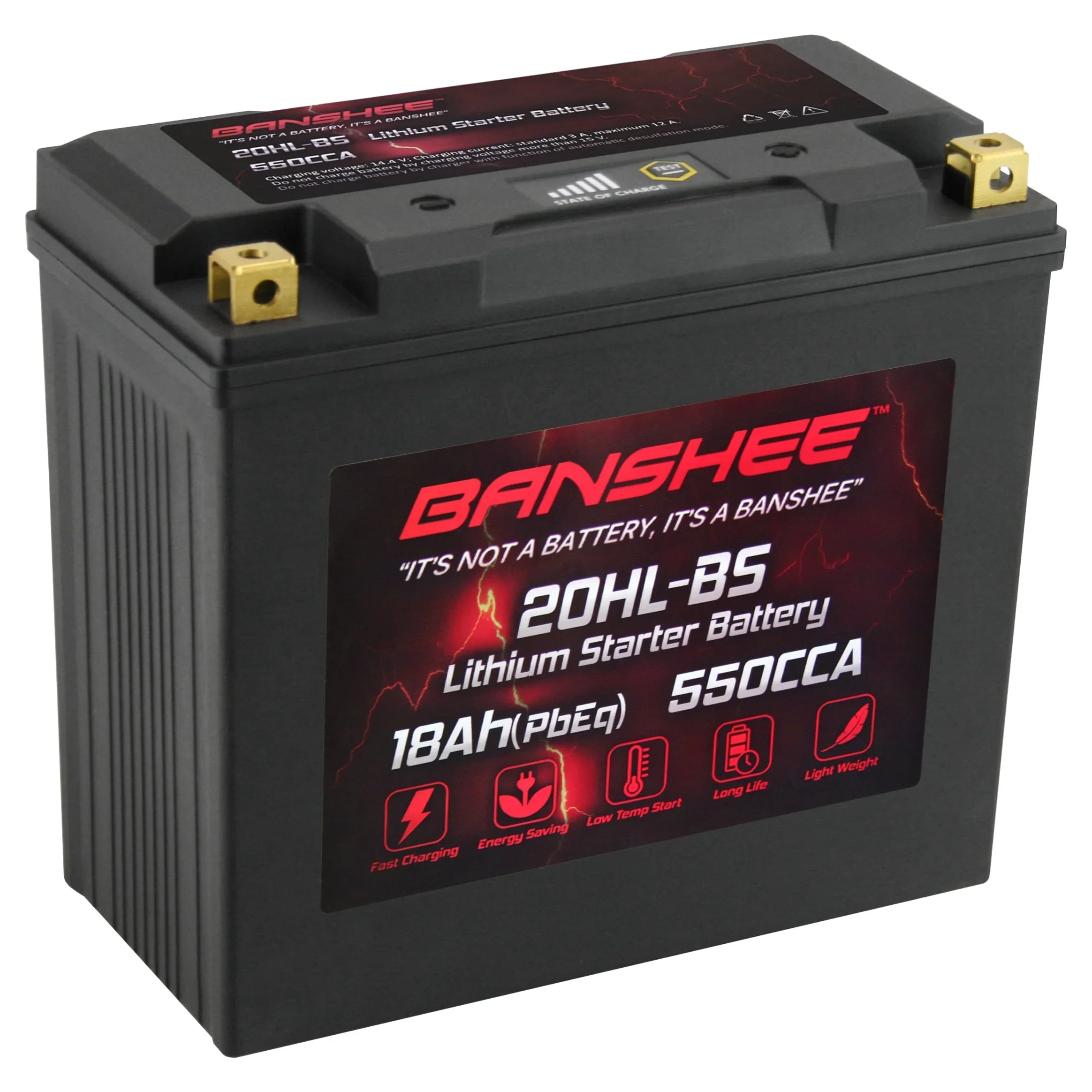 Banshee YTX20L-BS LiFePO4 Motorsports Battery Fitting with Sea-Doo Wake Pro 215 2016 to 2016