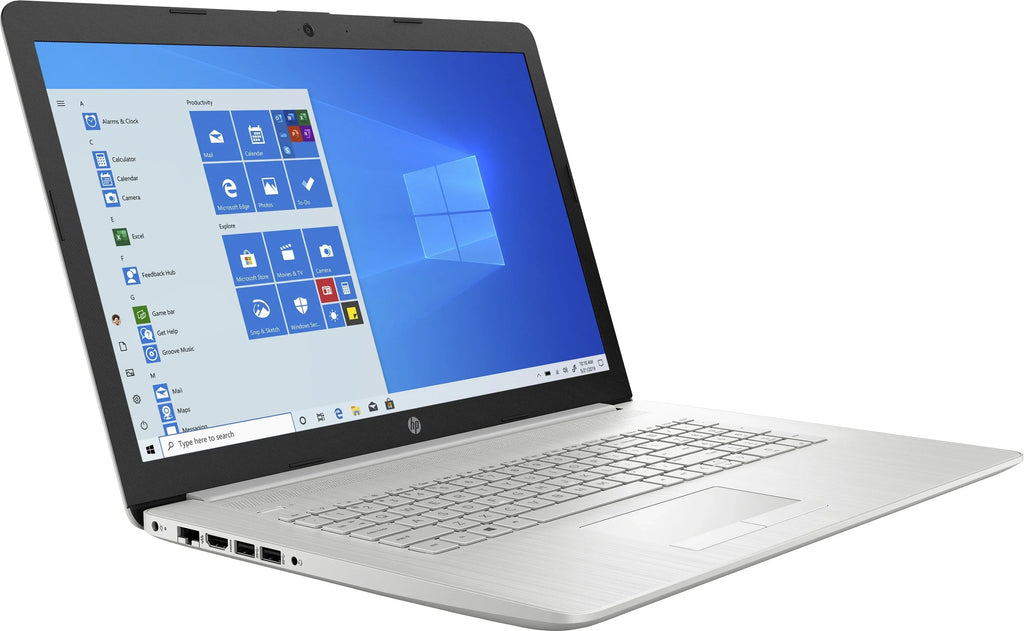 HP 17.3" FHD (1920 x 1080) Laptop, Intel Core i5-1135G7 up to 4.2GHz, Intel Iris Xe Graphics, 8GB DDR4 RAM, 256GB PCIe SSD, Win10 Home, Webcam, Wifi 5, Natural Silver, With MTC Mousepad