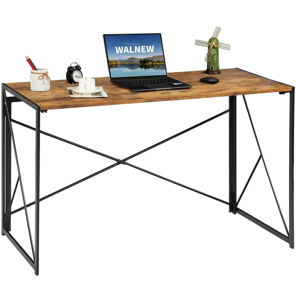 Lacoo 40 inches Home Office Writing Desk Modern Simple Study Desk, Brown