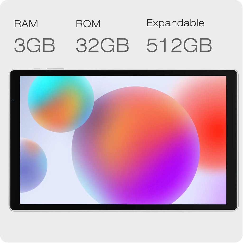 Plimpton PlimPad P3 10" Tablet, Android 11 Learn Tablet, 3GB RAM 32GB Storage, 1280x800, WiFi 6, Metal Casing - Gray