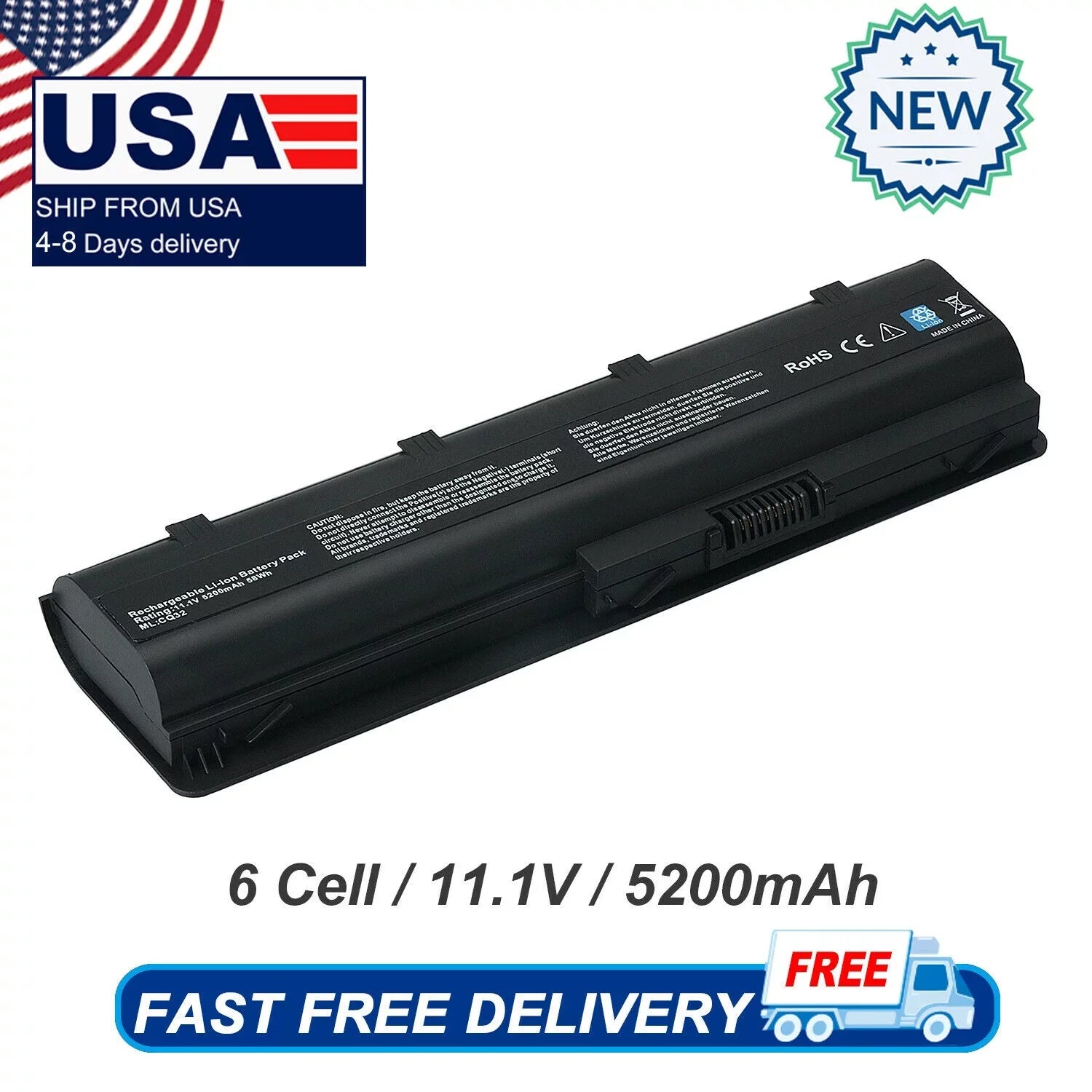 Laptop Battery For HP Compaq Presario CQ42 CQ57 CQ56 CQ72 DM4 MU06 MU09 G62