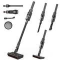 Umlo Cordless Vacuum Cleaner Directional Soft Roller Cleaner Head, 6-in-1 22kPa Powerful Double Brush Vacuum,Lightweight Handheld Vacuum up to 40Mins Runtime for Home Hardwood Floor Sofa Car
