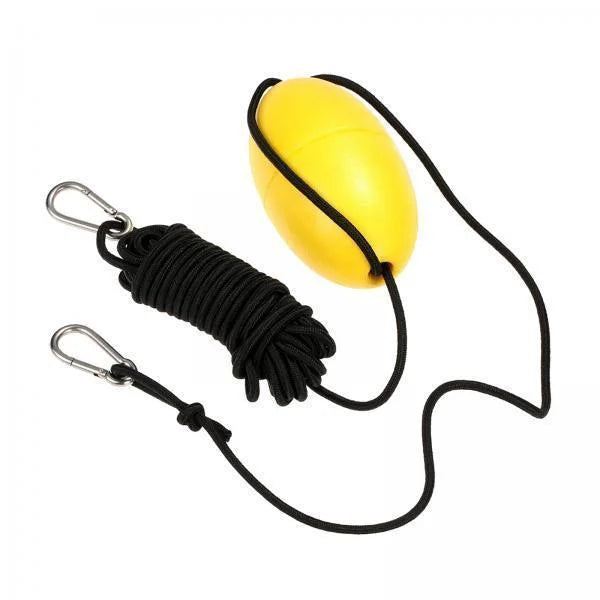 BAOSITY 4xDrift Anchor Rope W/ Anchor Buoy 9.1M Rope Length for Inflatable Vessel Yellow