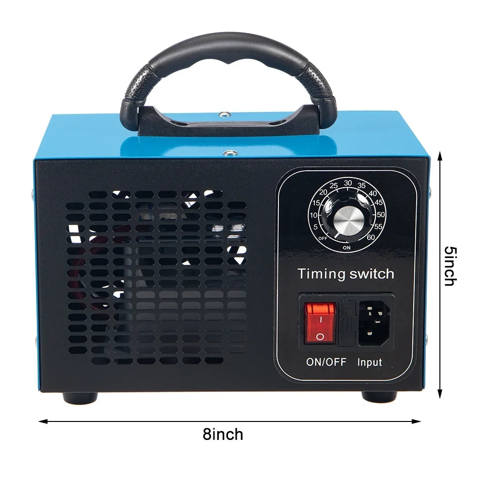 Kydely Room Ozone Machine Glossy Steel Finish 41dB - Eliminate Smoke, Dust & Pollutants with Powerful Ozone
