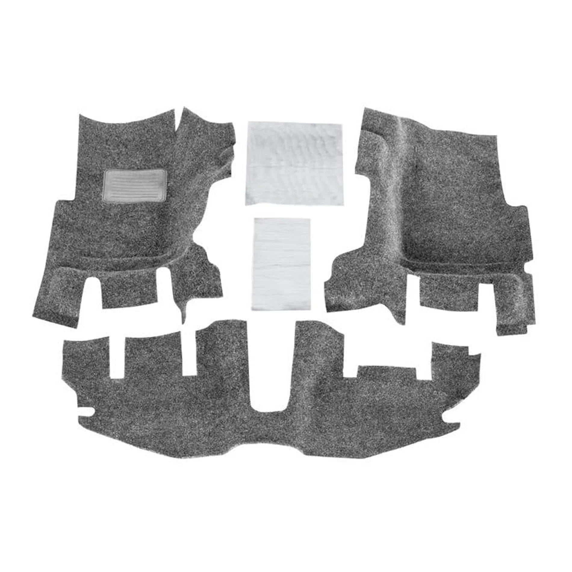 BedRug by RealTruck Front 3Pc Floorr Kit (w/o Center Console)-Heat Shields Fitting with select: 1997-2005 Jeep Wrangler / TJ, 2006 Jeep Wrangler / TJ X
