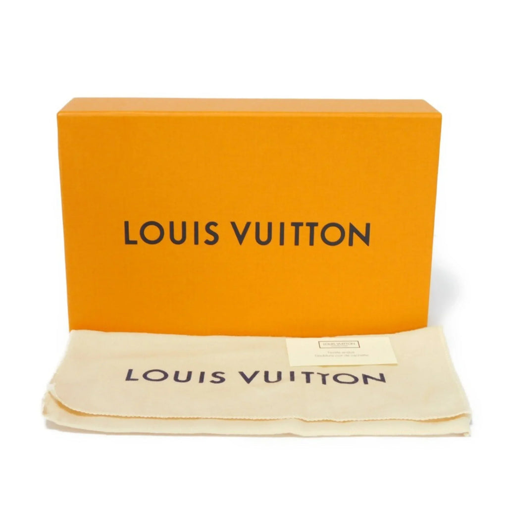 Pre-Owned LOUIS VUITTON Long Wallet Zippy Vertical LV Logo Round Zipper Monogram Eclipse Noir M62295 Men's Billfold (Good)