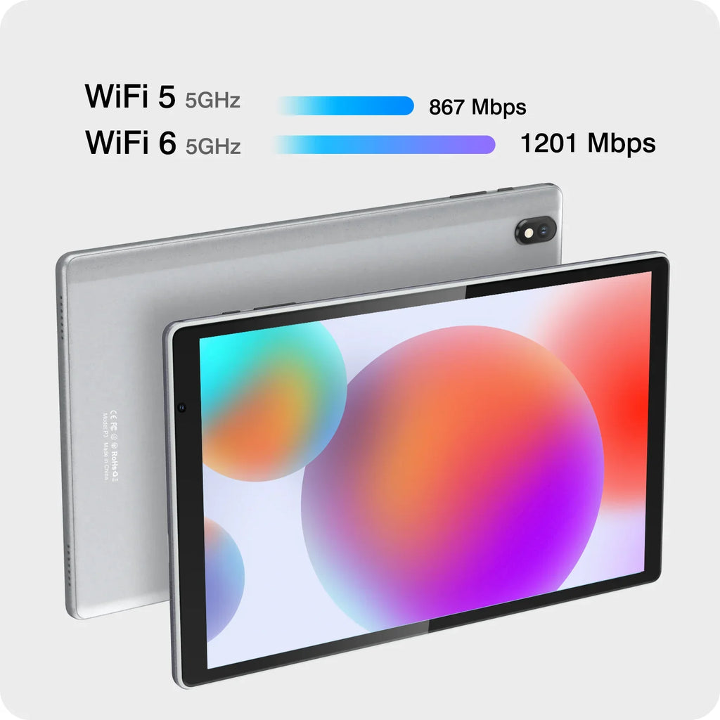 Plimpton PlimPad P3 10" Tablet, Android 11 Learn Tablet, 3GB RAM 32GB Storage, 1280x800, WiFi 6, Metal Casing - Gray