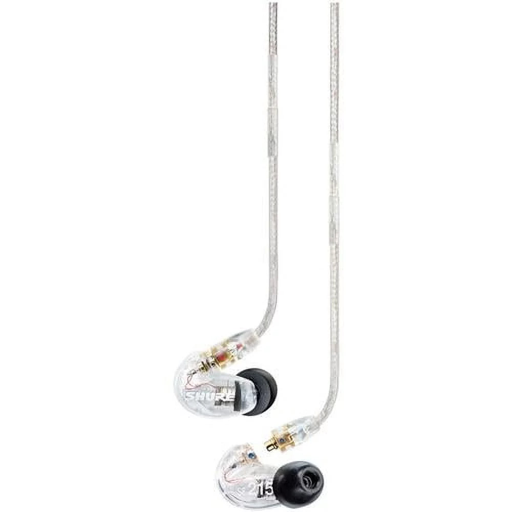 Shure SE215 Sound Isolating Over-the-Ear Stereo Earphones with Universal 3.5mm Remote & Mic Cable for iOS/Android Devices, Clear