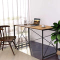 Lacoo 40 inches Home Office Writing Desk Modern Simple Study Desk, Brown