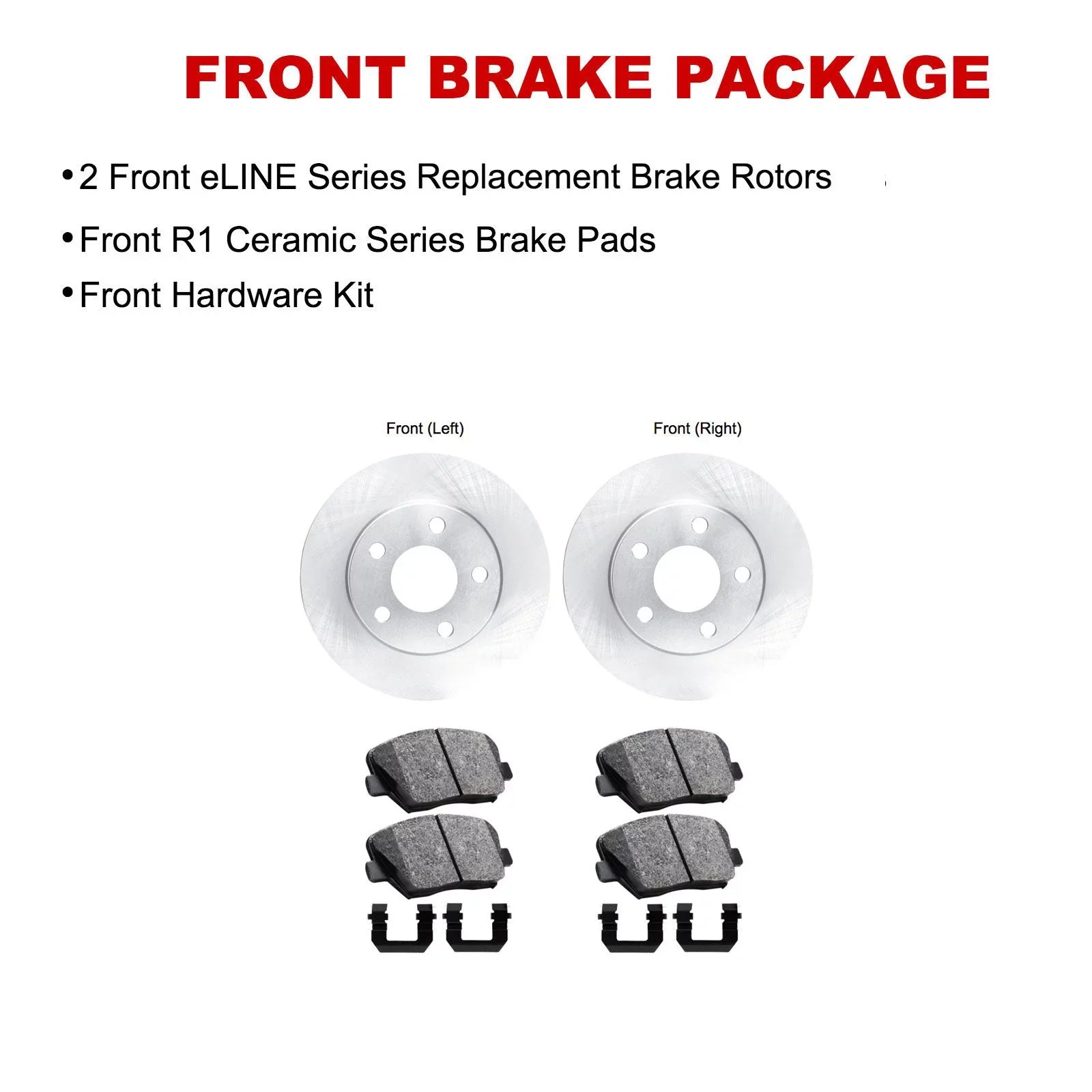 R1 Concepts Wfwh1 03069 R1 Concepts E Line Series Brake Rotor With Ceramic Fits select: 2016 KIA FORTE LX, 2015 KIA FORTE