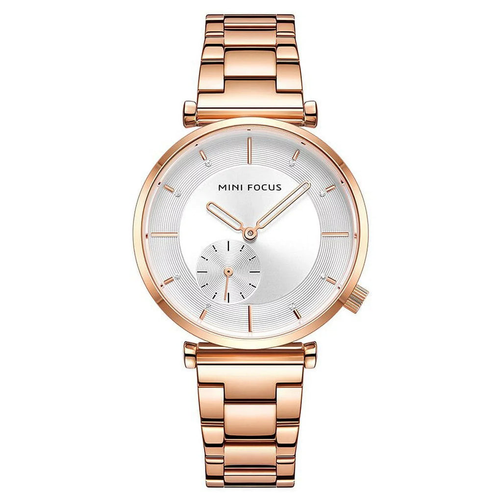 MINI FOCUS Women Watches Brand Luxury Fashion Ladies Watch 30M Waterproof Reloj Mujer Relogio Feminino Rose Gold Stainless Steel