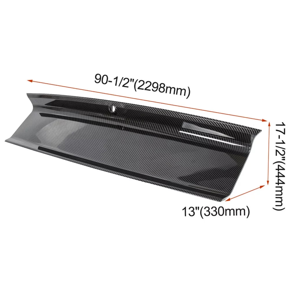 For Ford 2015-2021 Mustang Gt Carbon Fiber Print Rear Trunk Panel Decklid Protection