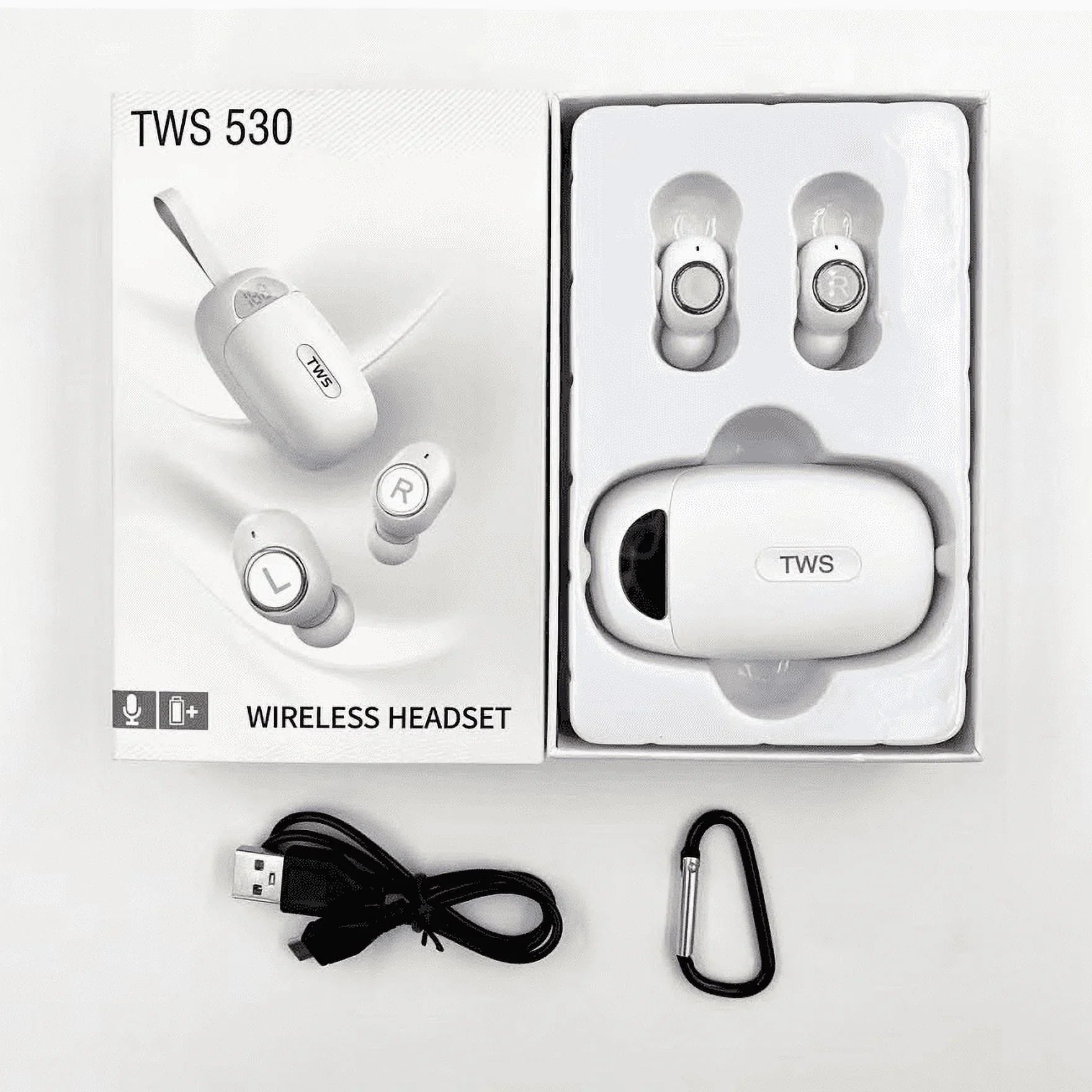 Wireless Earbuds For Samsung Galaxy S5 mini Duos , with Immersive Sound True 5.0 Bluetooth in-Ear Headphones with 2000mAh Charging Case Stereo Calls Touch Control IPX7 Sweatproof Deep Bass