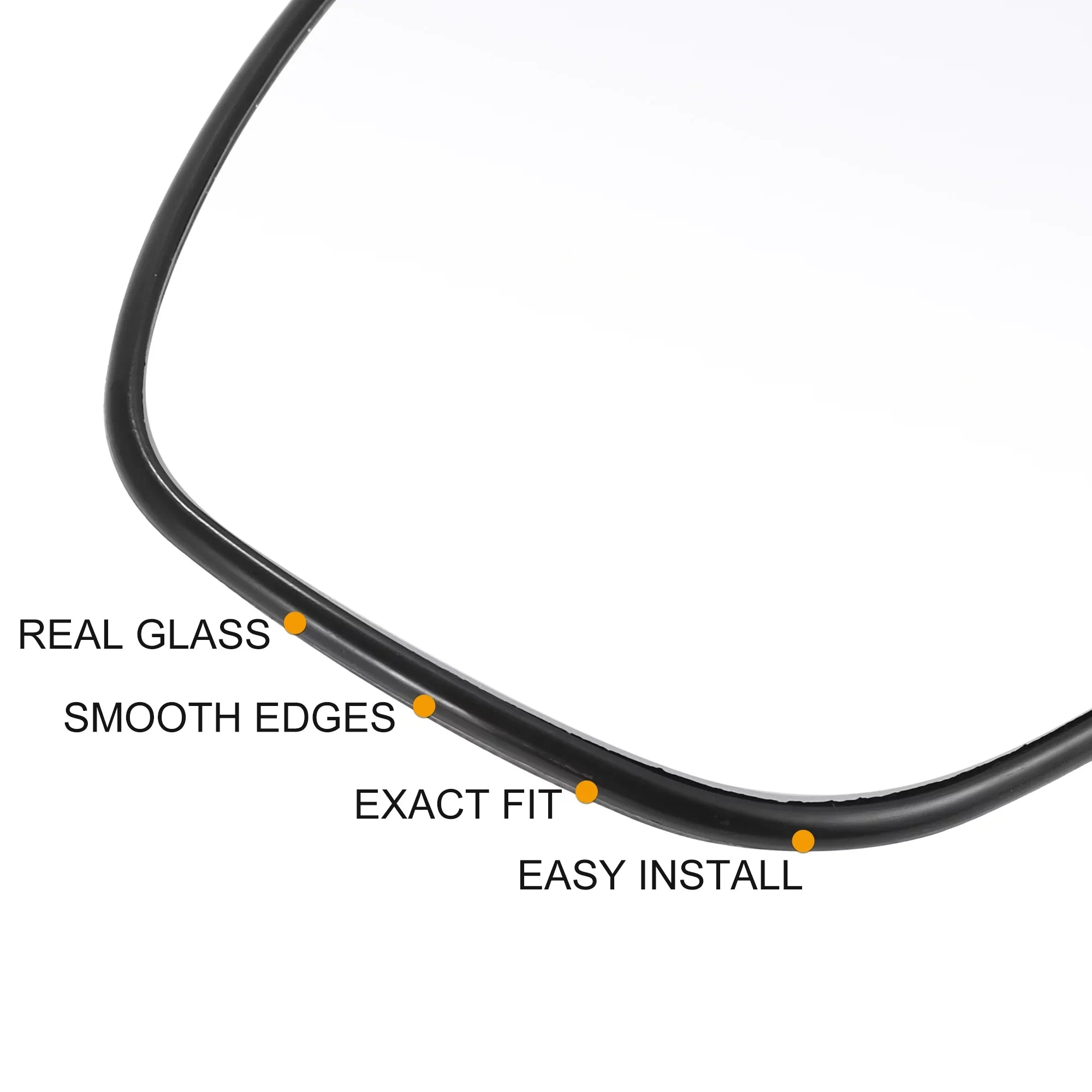 Car Vehicle Rearview Left Driver Side Heated Mirror Glass Replacement with Backing Plate for Nissan Sentra 2020 2021
