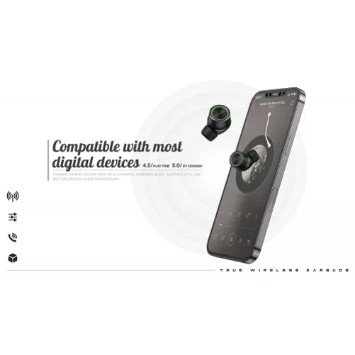 Earbuds TWS Wireless Earphones for T-Mobile REVVL 6 PRO 5G Phone - Headphones True Wireless Stereo Hands-free Mic Hi-Fi Sound Headset Charging Case B8Z Suitable With REVVL 6 PRO 5G
