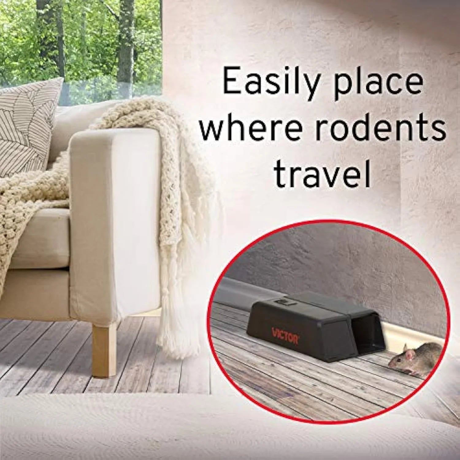 Victor M250S No Touch, No See Upgraded Indoor Electronic Mouse Trap - 1 Trap,Black