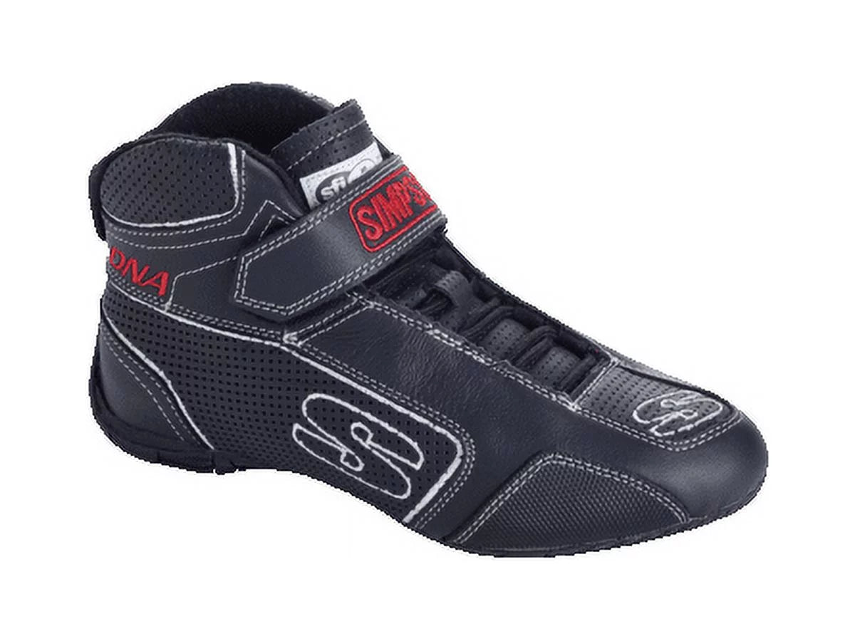 Simpson Racing DA130W D Racing Shoes Adult 13 Black/White Pair