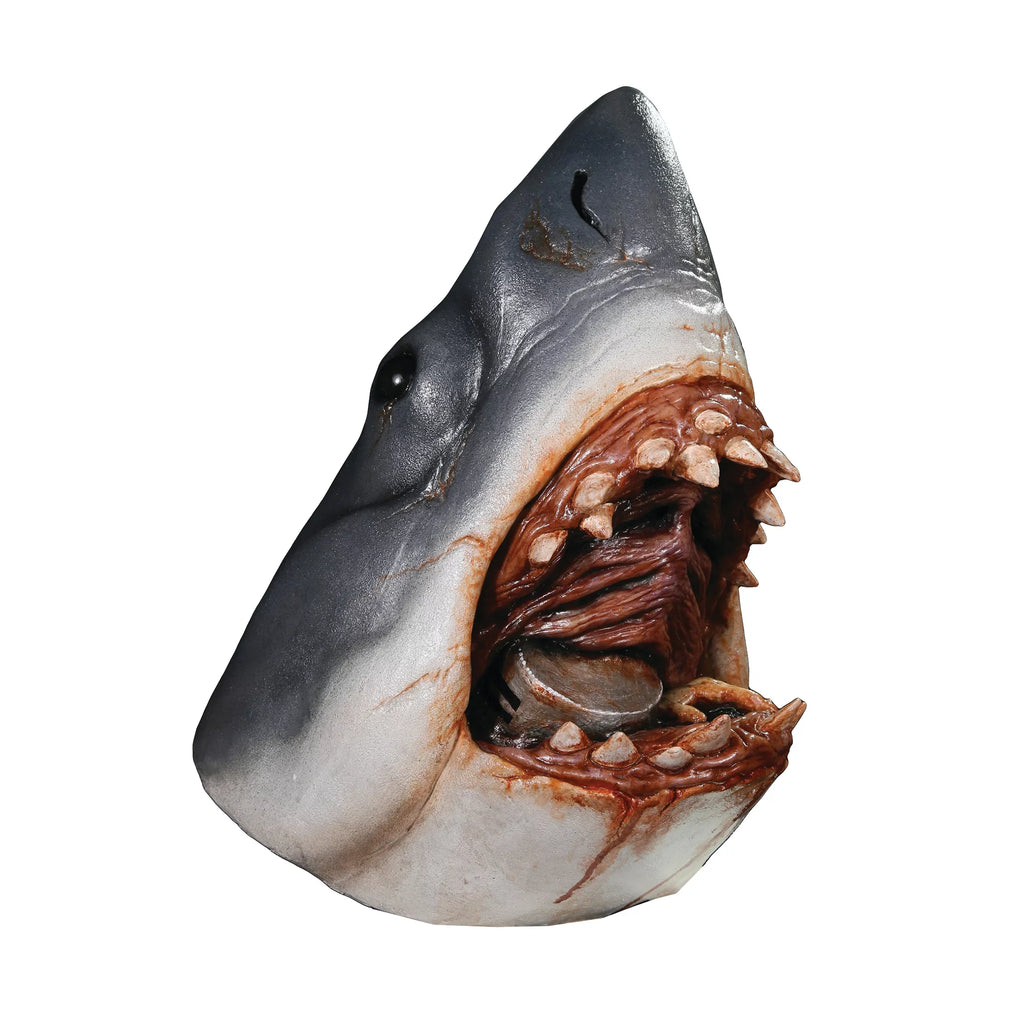 Trick or Treat Studios Jaws Bruce the Shark Multi-color Latex Shark Halloween Costume Mask, for Adult