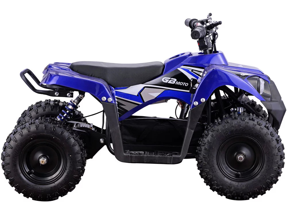 MotoTec Monster 36V 500W Kids Battery Powered ATV Four Wheeler Blue