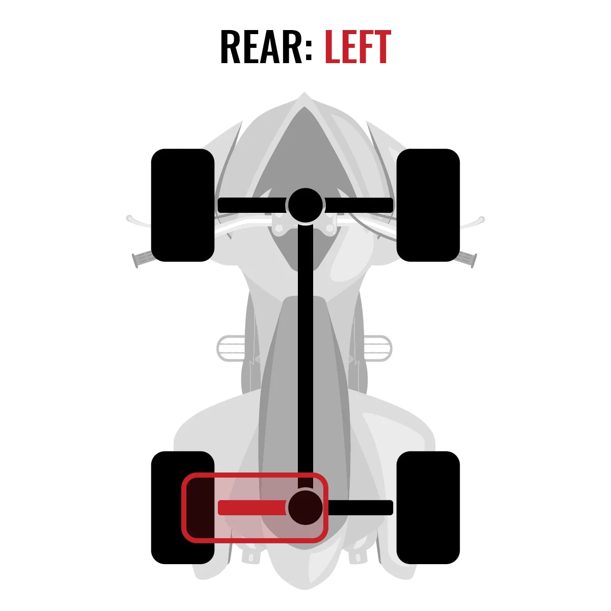 Sixity XT Rear Left Axle Fitting with Can-Am Renegade 1000 2015 - EFI 4X4