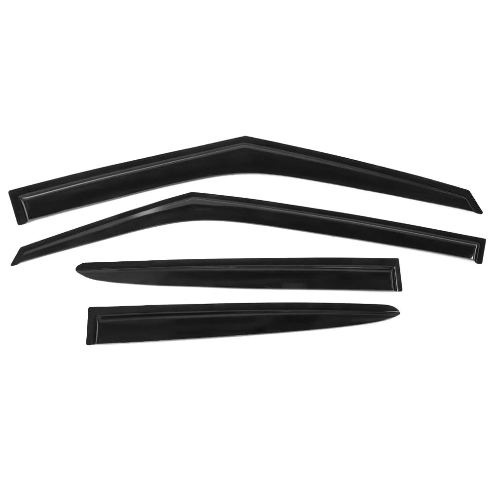 Ikon Motorsports Suitable with 2011-2018 Hyundai Veloster Window Vent Visor Deflector Rain Guard 4Pc Set Outside Mount 2011 2012 2013 2014 2015 2016 2017 2018